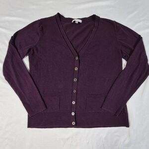 CAbi #898 Billi Cardigan Knit Sweater 100% Cotton Women's Size XL